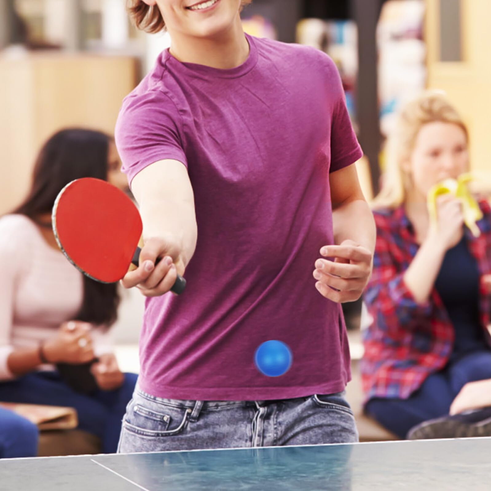 TOYANDONA 120 Balones de Tenis de Mesa de Colores Mate Intenso y Oscuro para Juegos Fiestas y Actividades Escolares Material Resistente de Polipropileno PP