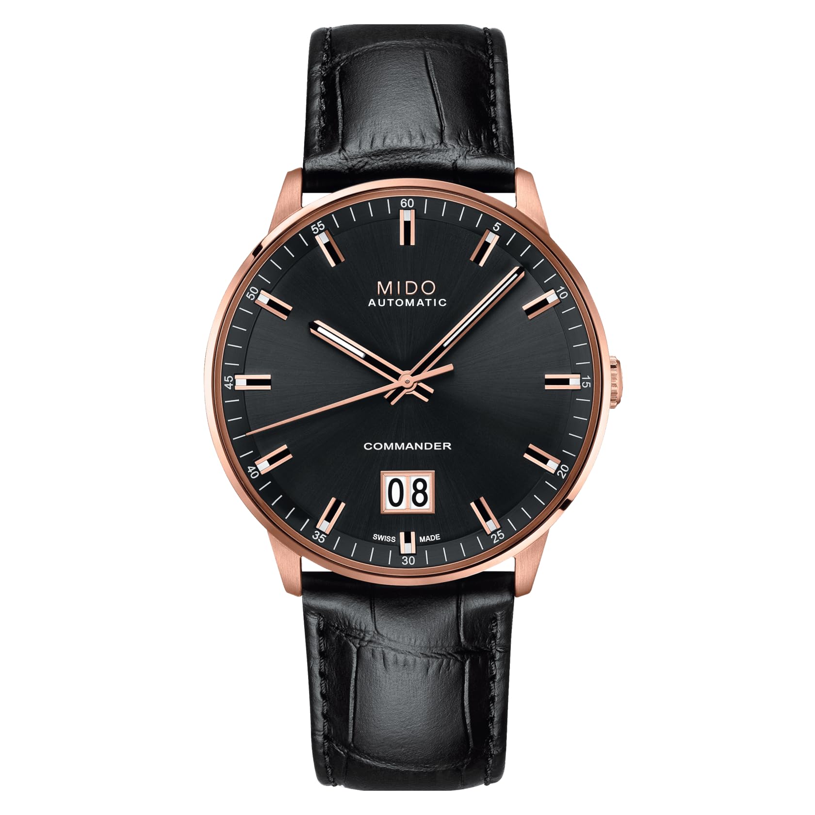 MIDO Commander Big Date - Swiss Automatic Watch for Men - Black