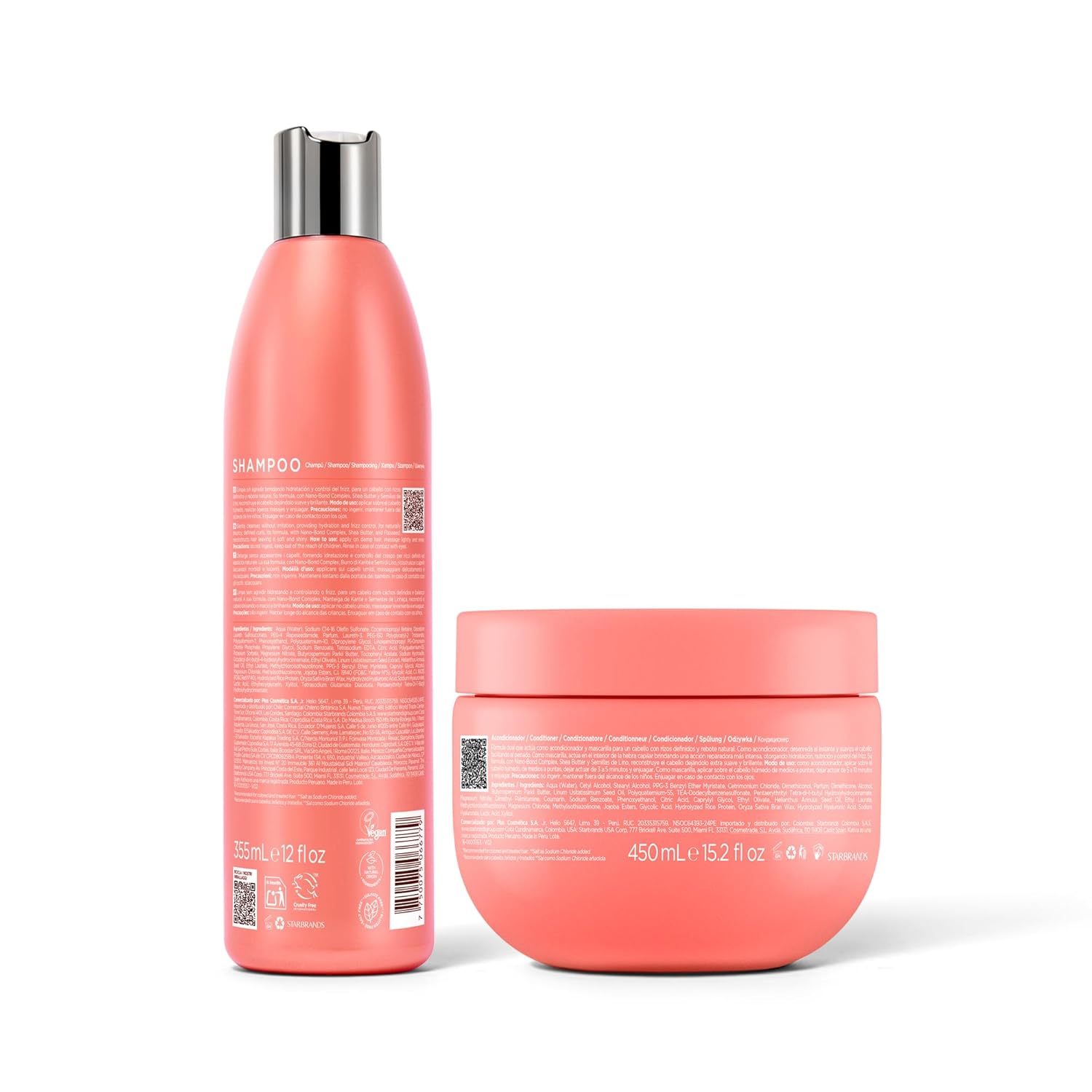 Kativa Curly Plex Bundle Shampoo 8oz + Deep Conditioner 15oz | All Curls Types | Curl Definition & Reconstruction | With Nano-Bond Complex, Shea Butther & Flax Seed - Image 7