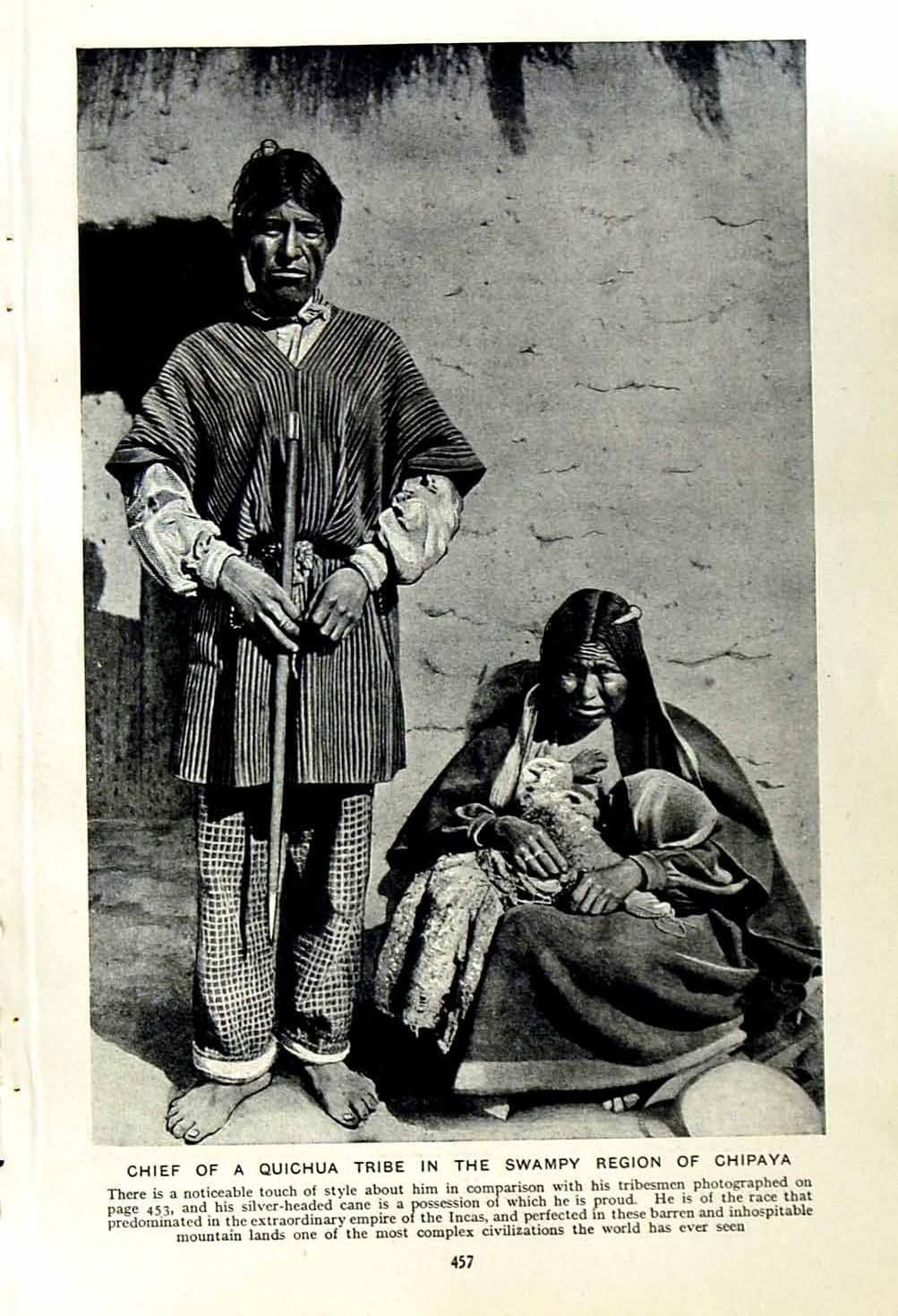 Amazon.de HAUPTQUICHUA STAMMSUMPFIGE REGION CHIPAYA BOLIVIEN c1920