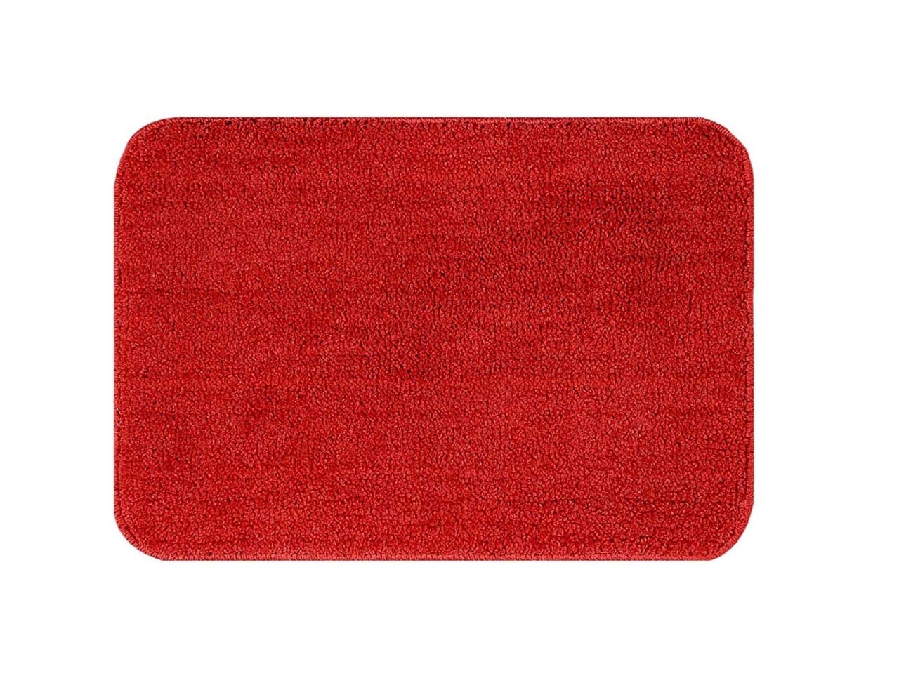 HOMERICA Microfiber Premium Anti Skid Water Absorbing Bath Mat (1, Red, 40 X 60 cm)