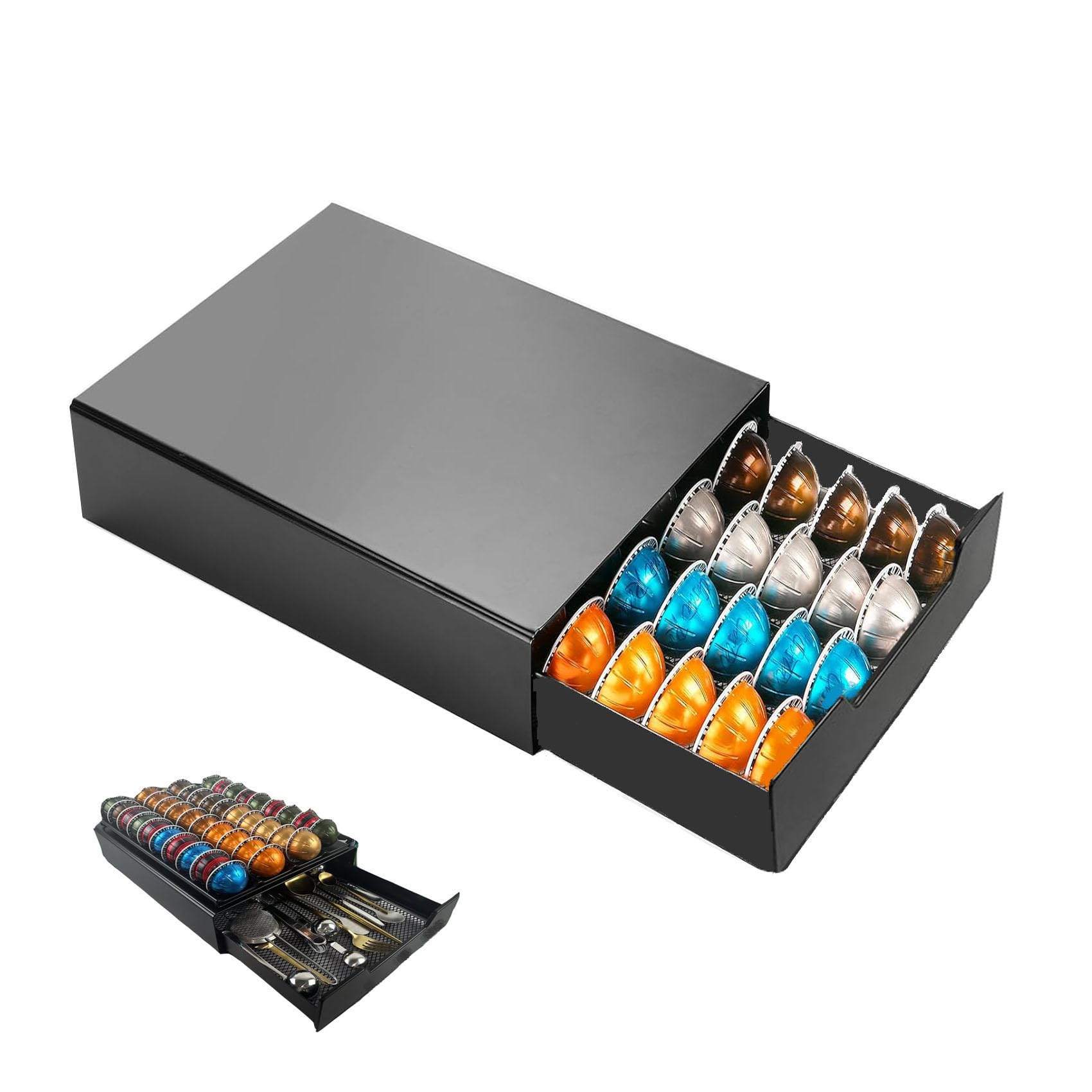 MaxMiuly Coffee Capsule Drawer for Nespresso Vertuo,Tassimo,Dolce Gusto ...