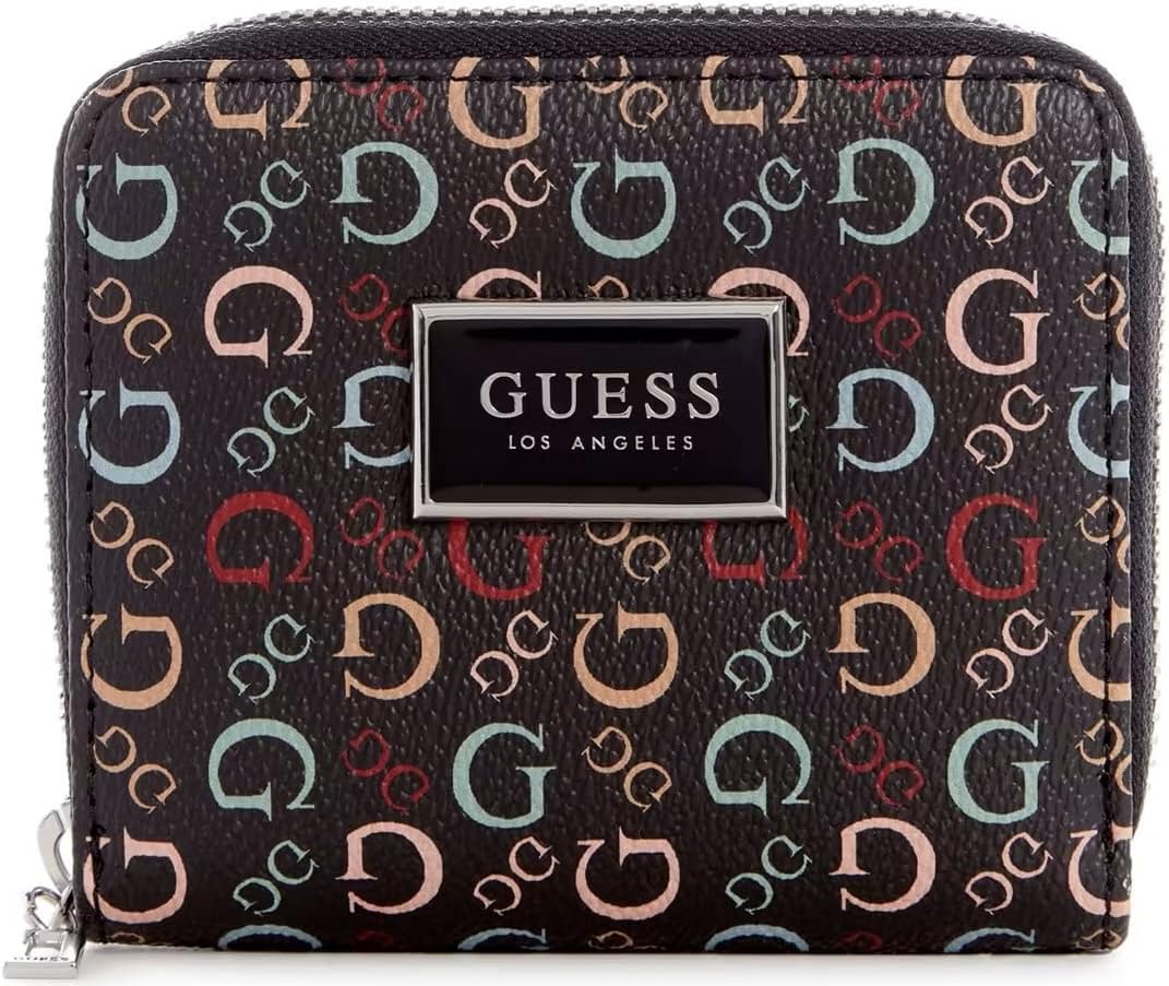 GUESS Factory Abree Saffiano Zip Wallet