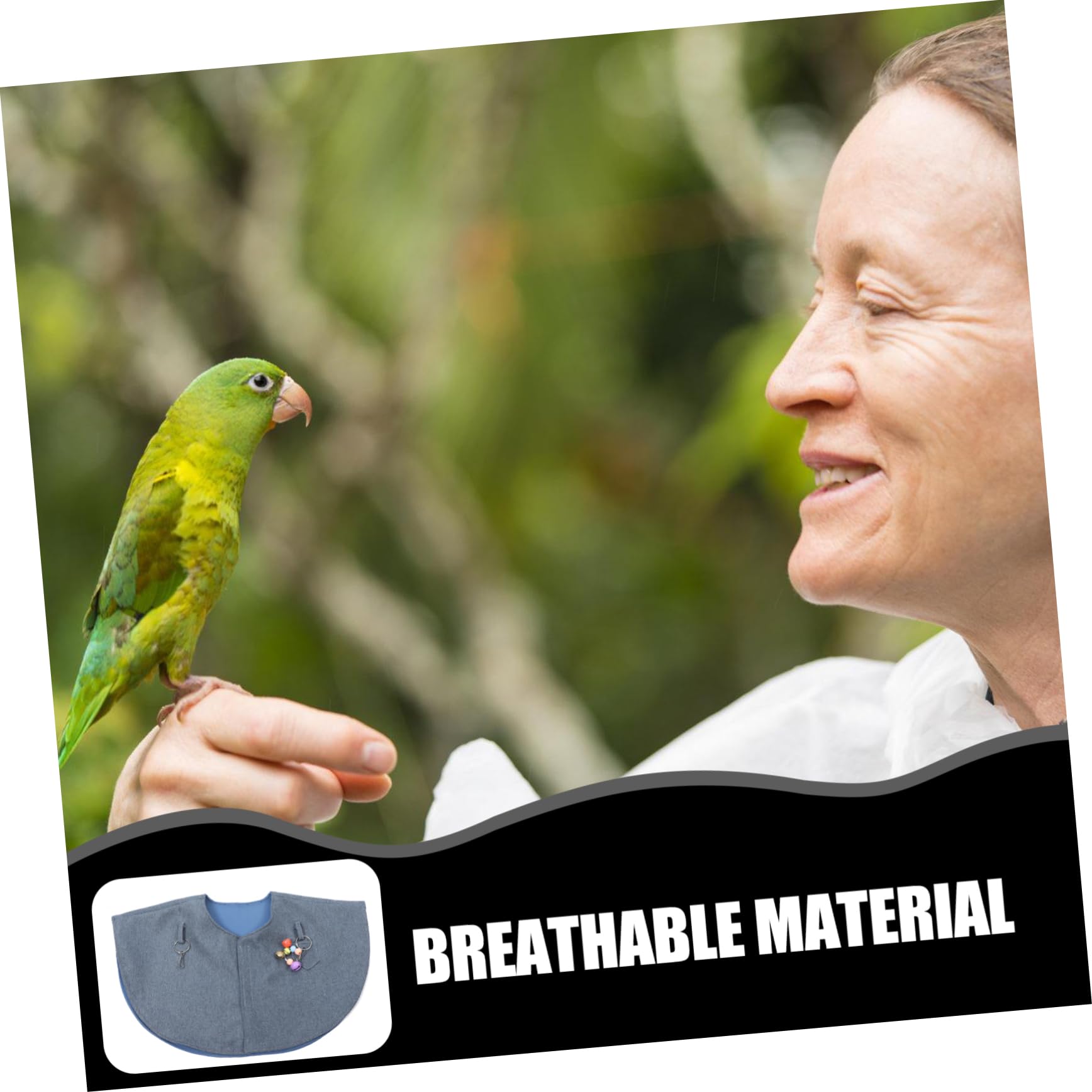 GANAZONO Parrot Training Shawl Scratch Shoulder Protection Bird Harness for Parrots