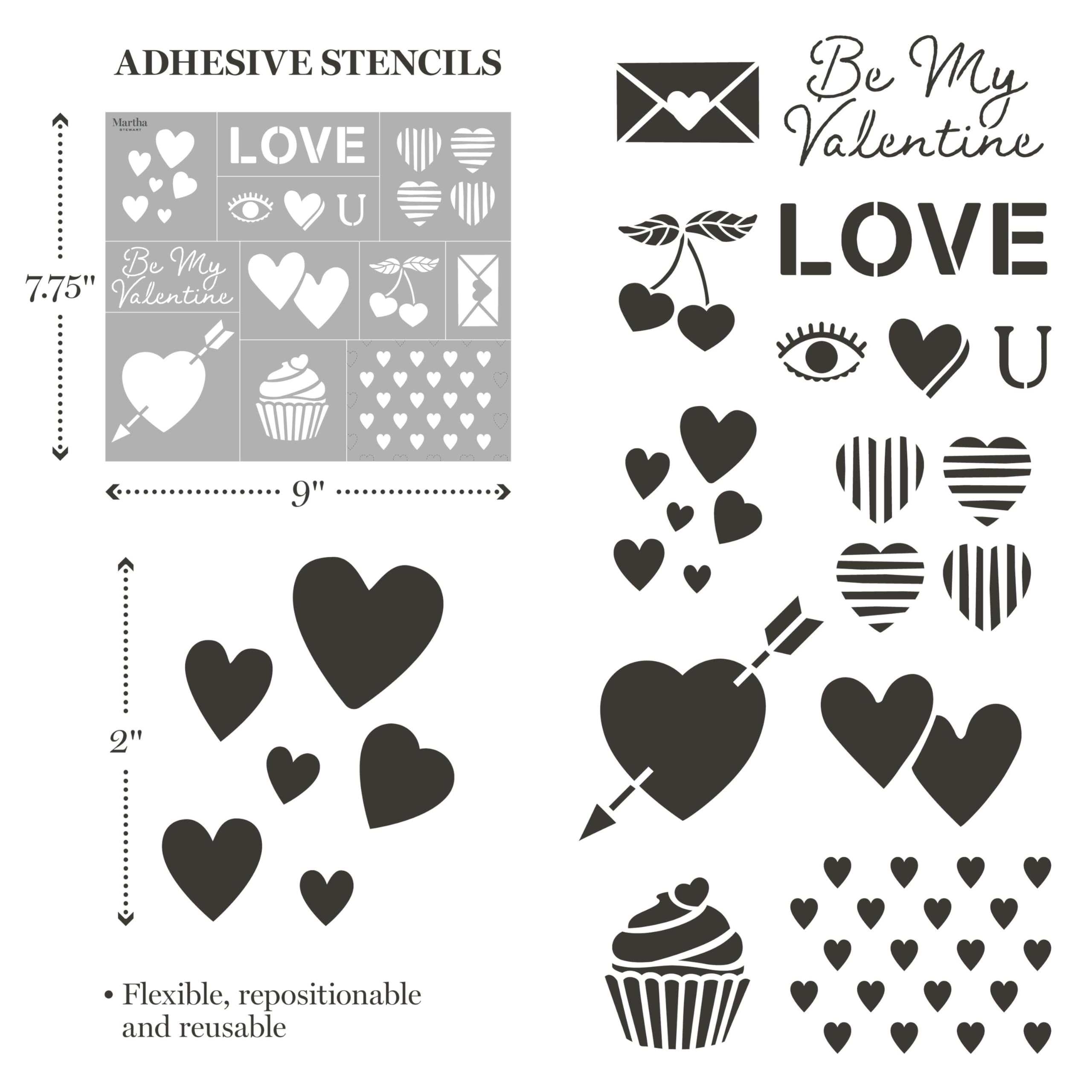 Martha Stewart Kit di stencil da 15 pezzi, per celebrazioni