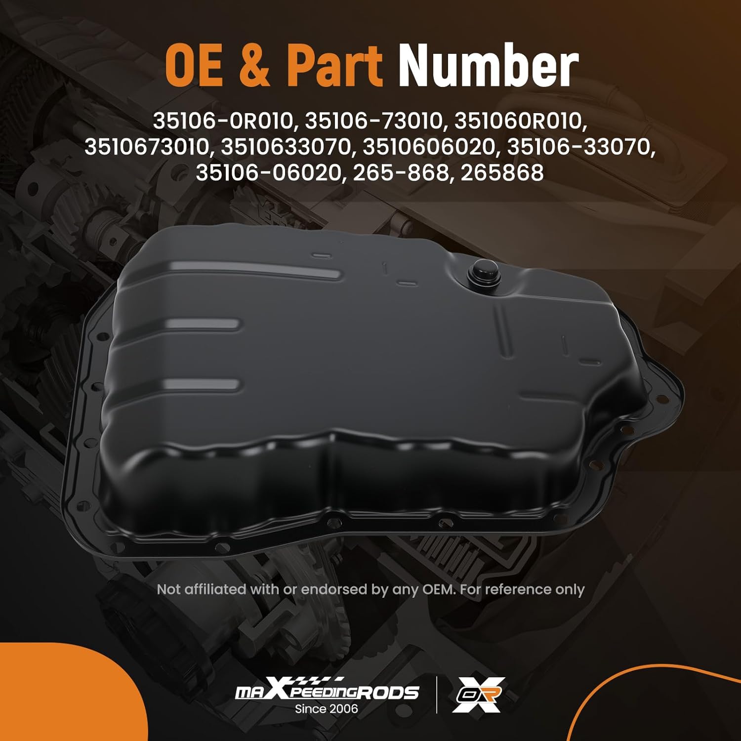 maXpeedingrods Transmission Oil Pan For Toyota Camry 10-13 Highlander 09-10 RAV4 13-18 Venza 09-15 2.5L 2.7L Replaces #35106-0R010