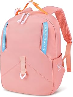 Kids Backpack for Teen Girls Boys, Cute Mini Backpacks for Toddlers Preschool and Kindergarten, Waterproof Lightweight Small School Bookbag Fits 3 To 8 Years Old for School and Travel, Pink