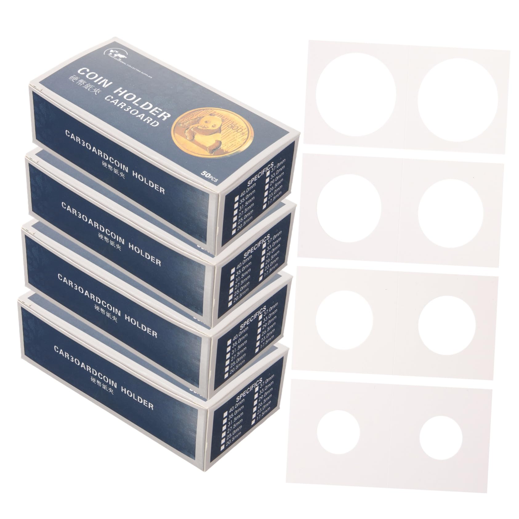 Angoily 4 Sätze Boxen Transparente Münzhalter Münzpapierclips Für Pro Praktische Münzaufbewahrung 4boxen*4