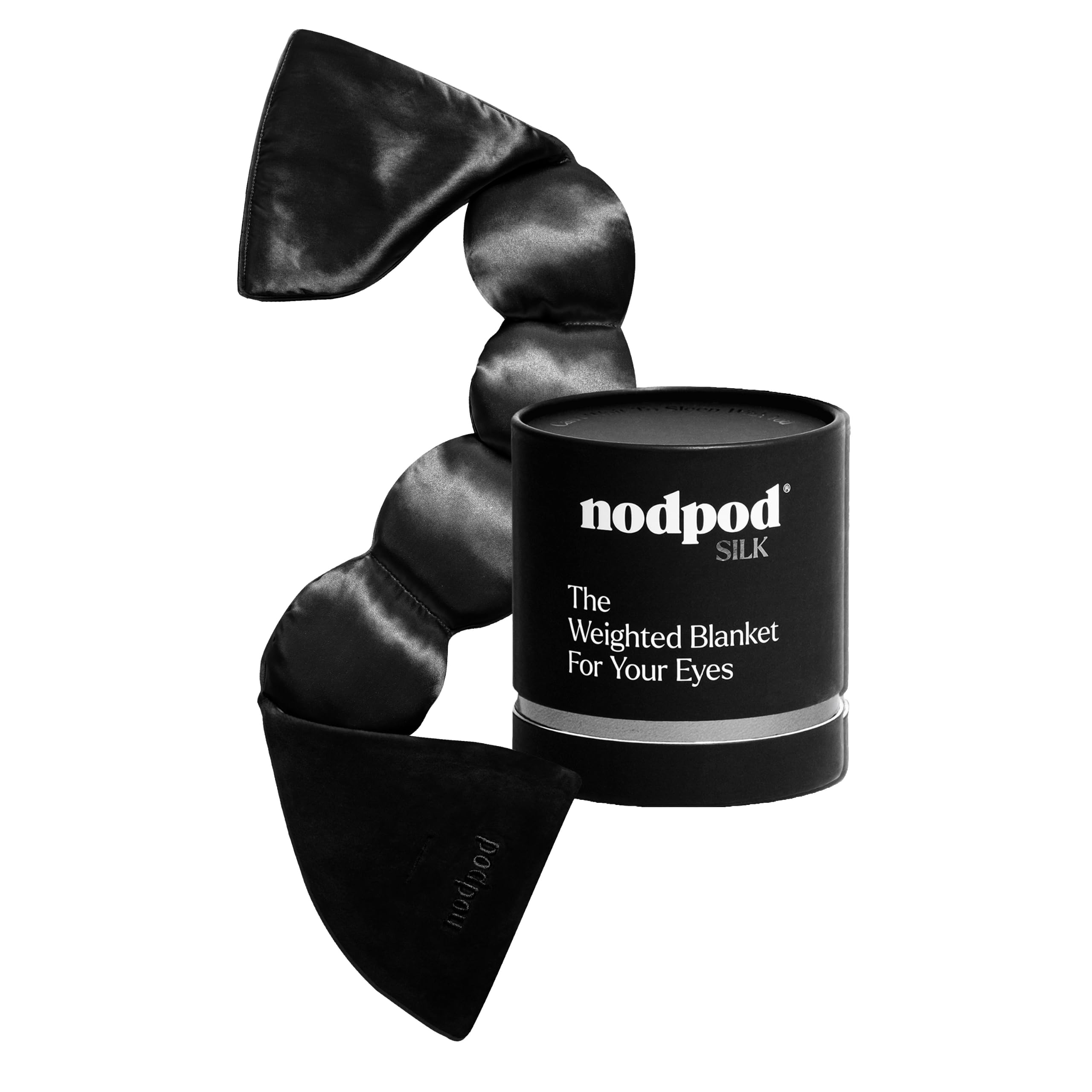 nodpod Mineralized Silk Gentle Pressure Sleep Mask, Weighted Eye Mask