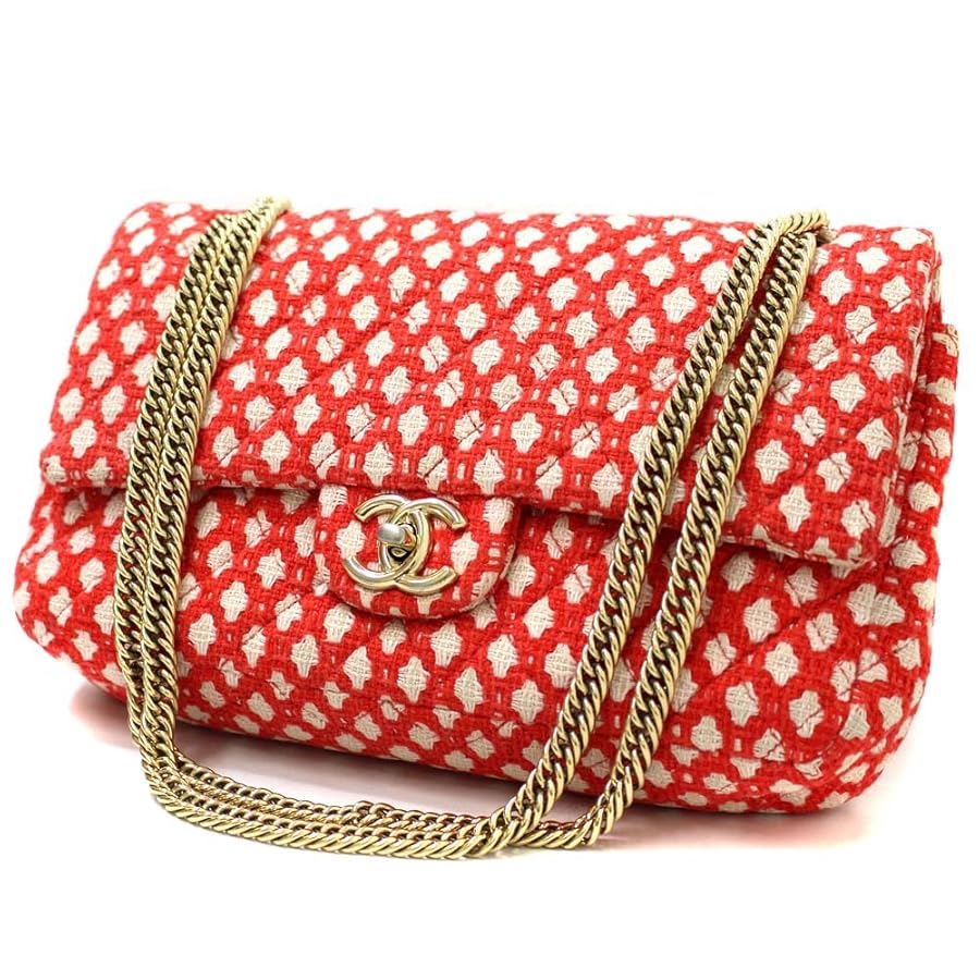 CHANEL ツイード　チェーンショルダーバッグ　マトラッセ 楽天市場】シャネル ツイード フラップバッグ チェーン