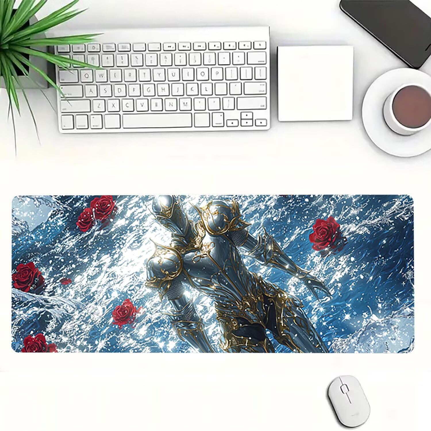 Podkładka na biurko, gamingowa podkładka pod mysz, kreskówka, krajobraz, XXL, antypoślizgowa, gumowa podkładka pod mysz, szyte krawędzie, gamingowa podkładka pod mysz XXL, do biura i domu, akcesoria