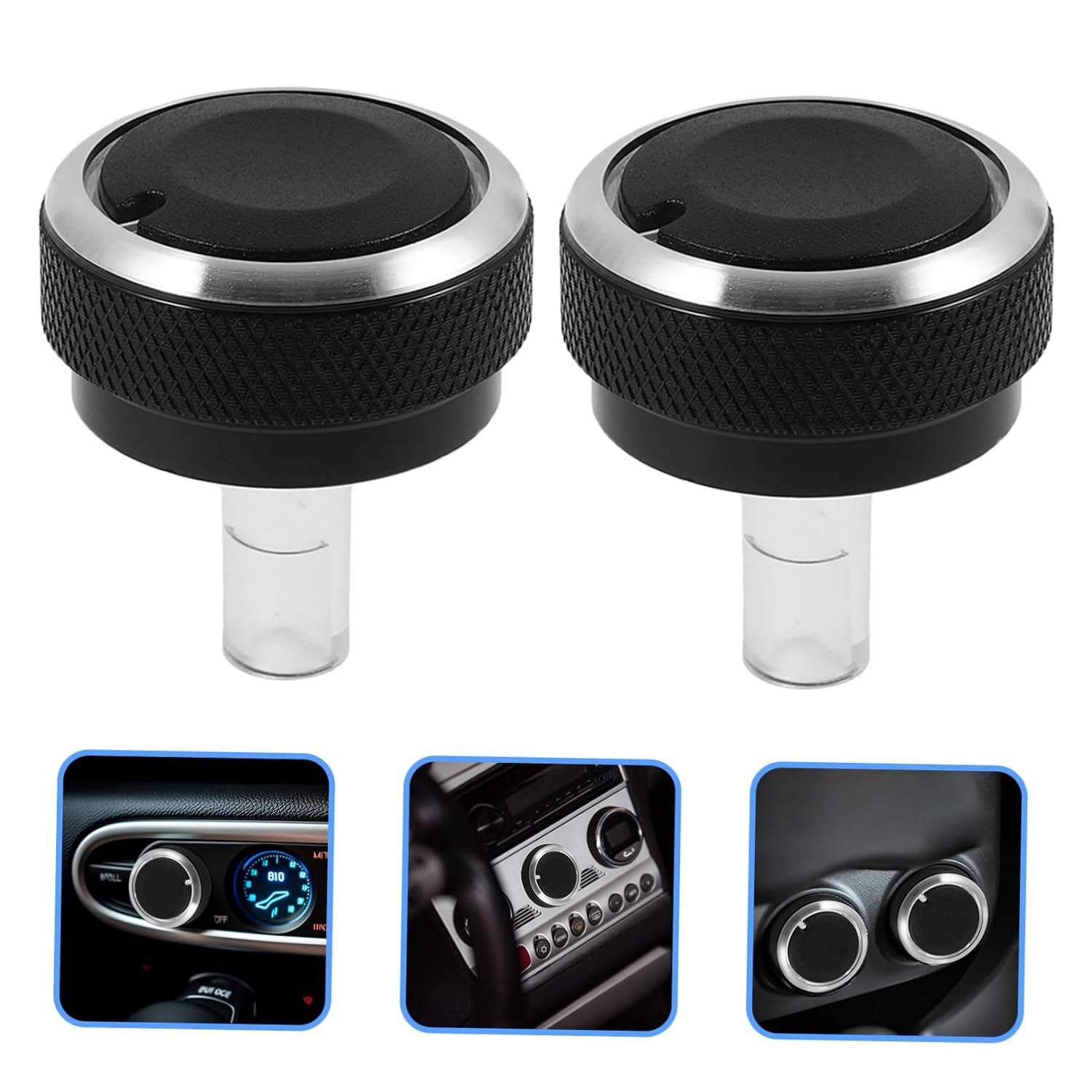 1Set Car Conditioner Manual Switch Knob Upgrade for Durable Rotary Switch Knobs for Hassle Installation and Enhanced Appearance