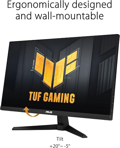 ASUS TUF Gaming VG249QM1A - Ecran PC Gamer Esport 23,8" FHD - Dalle IPS - 270Hz - 1ms - 16:9-1920x1080 - Display Port et HDMI - Haut-parleurs - AMD FreeSync - Compatible G-Sync - ELMB - 99% sRGB - 5