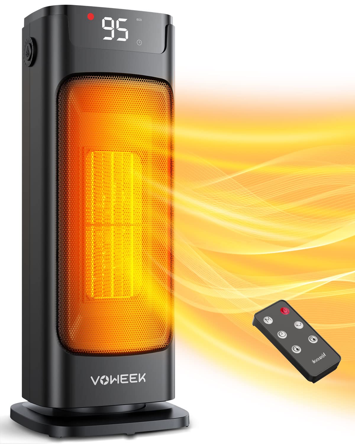 Voweek Space Heater, 1500W Heaters for Indoor Use with Thermostat, 3S