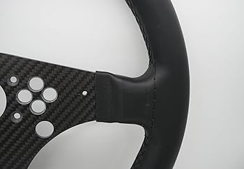 simpush t300rs用　カーボンステアリング Amazon.com: SIMPUSH 13inch/33cm Steering Wheel Mod for
