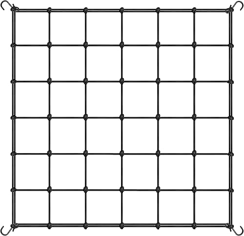 iPower Red elástica de enrejado para tiendas de campaña de cultivo de 3 x 3 pies, red de plantas resistente con ganchos, soporte hidropónico