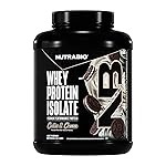 NutraBio 100% Whey Protein Isolate Protein Powder, 25g Protein with Complete Amino Acid Profile, Soy and Gluten Free, Low Carb and Low Calorie Whey Protein Powder, Cookies & Cream, 5 Lbs.