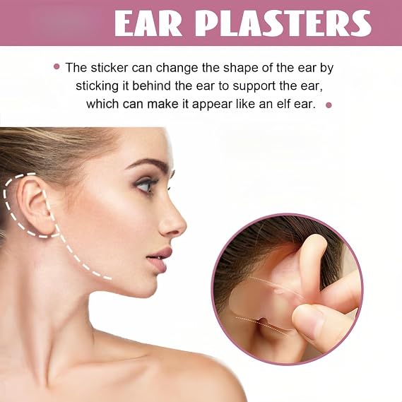 30pairs Cosmetic Ear Corrector,Ear Tape for Big Ears,Waterproof Ea/r Stickers to Stick Ea/rs Back,Invisible Earring Tape,Firm Ea/r Support Patches,E/ar T/ape for Sticky out Ears,E/ar Correctors Adults