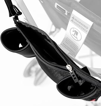 Maclaren Major Elite Universal Organizer with Cup Holder, Fits Major Elite Special Needs Pushchair (Black)