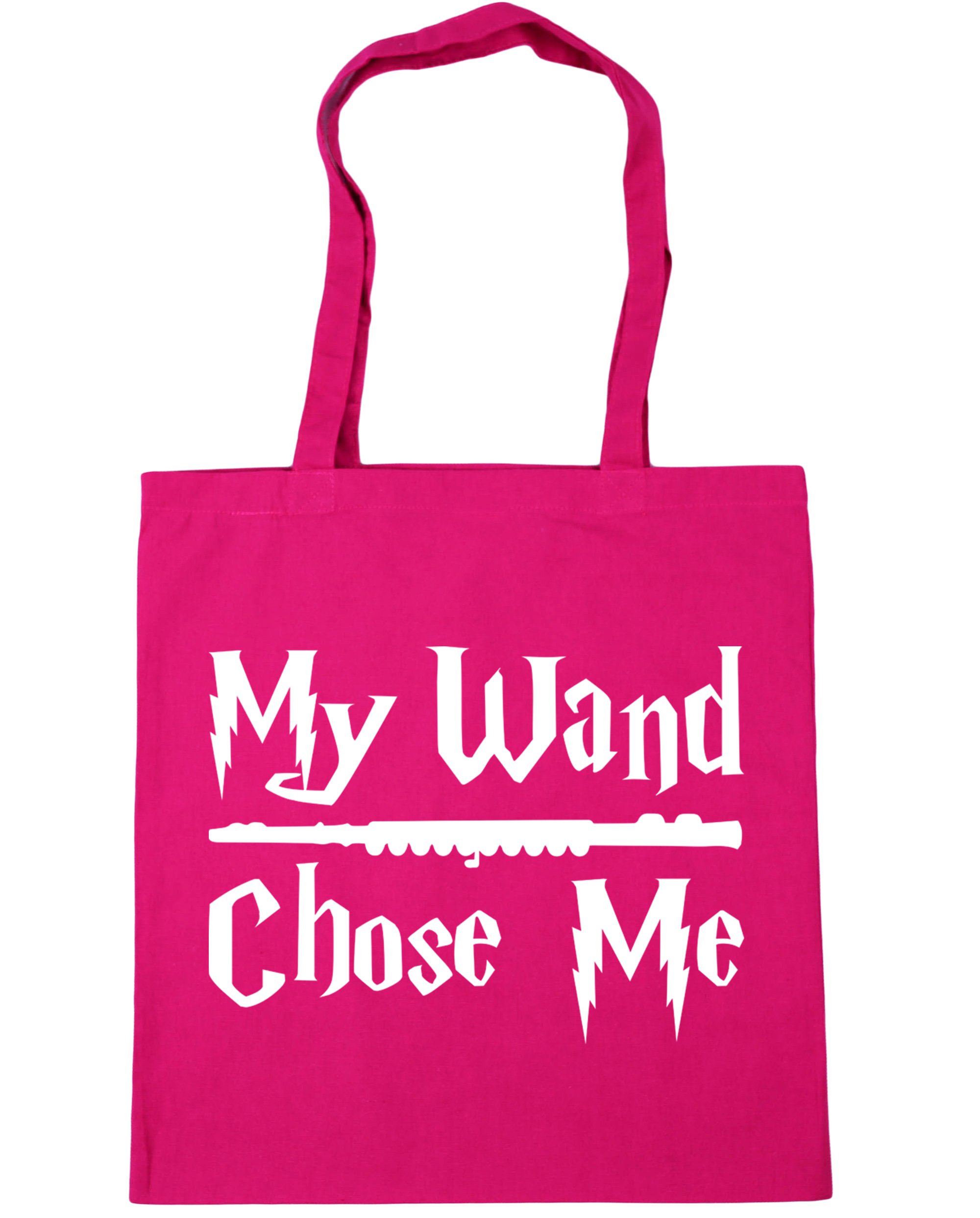 Hippowarehouse My Wand Chose Me (Flute) Tote Shopping Gym Beach Bag 42cm x38cm, 10 litres — image 1