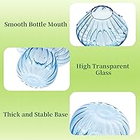 Vista 6 de Glass Propagation Station for Plant: Mushroom Planter with Wooden Stand for Home Office Decor - Unique Propagation Jars for Plant Lovers - Set of 5