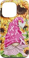 Vista 10 de Funny Breast Cancer Sunflower For Women Cute Pink Gnome Case for iPhone 16