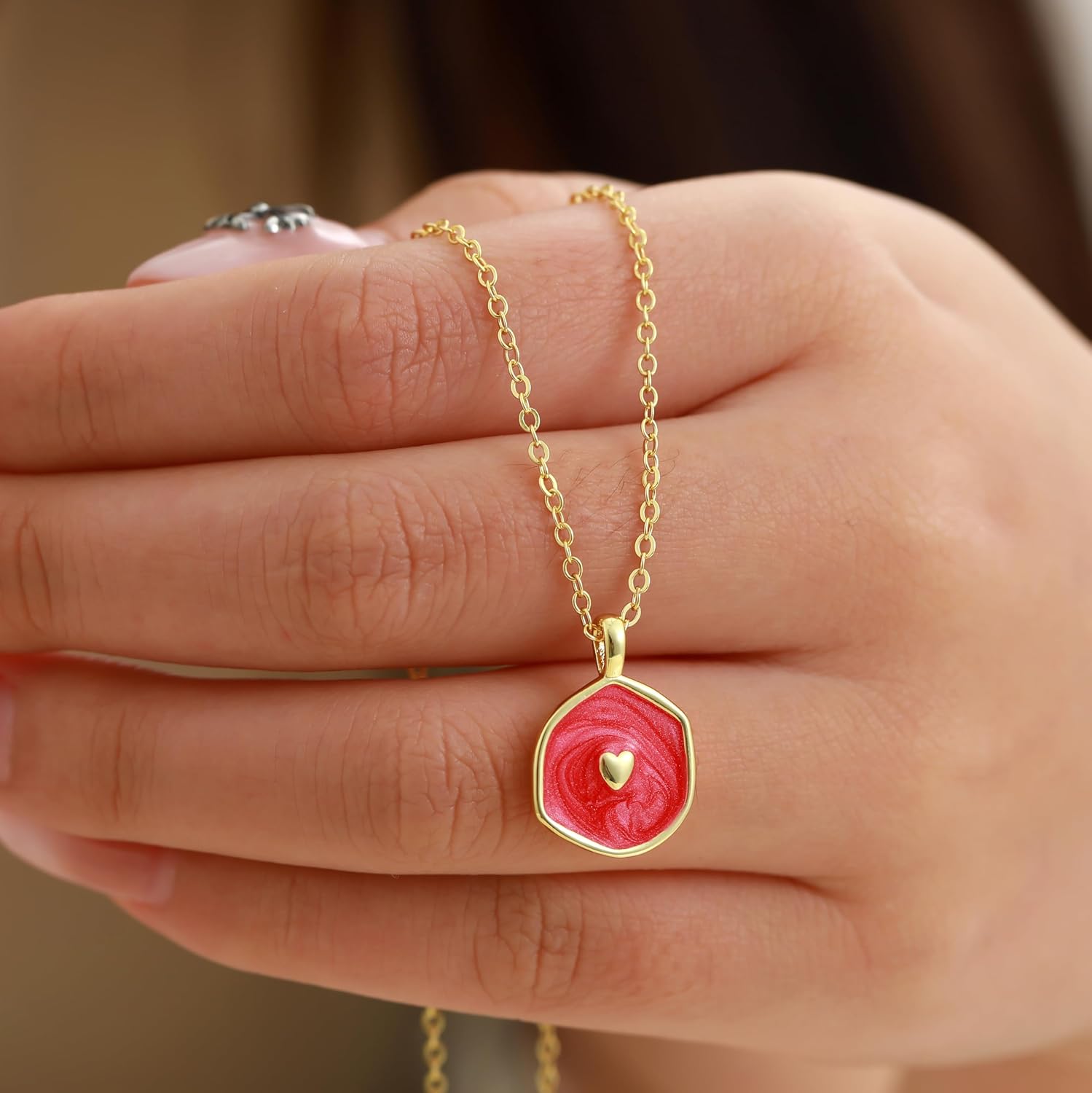 CHESKY Cross/Haert Necklace for Women Trendy, Dainty 14K Gold Plated Cross/Heart Pendant Necklace Cute Charm Choker Christian Necklace Religious Jewelry for Women Gifts - Image 5