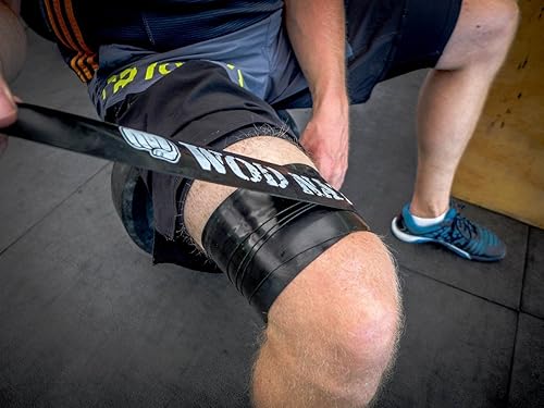 Miniatura 3 de WOD Nation Bandas de hilo muscular Banda de recuperación para dolor muscular y dolor de hilo dental y aumento de la movilidad banda elástica incluye