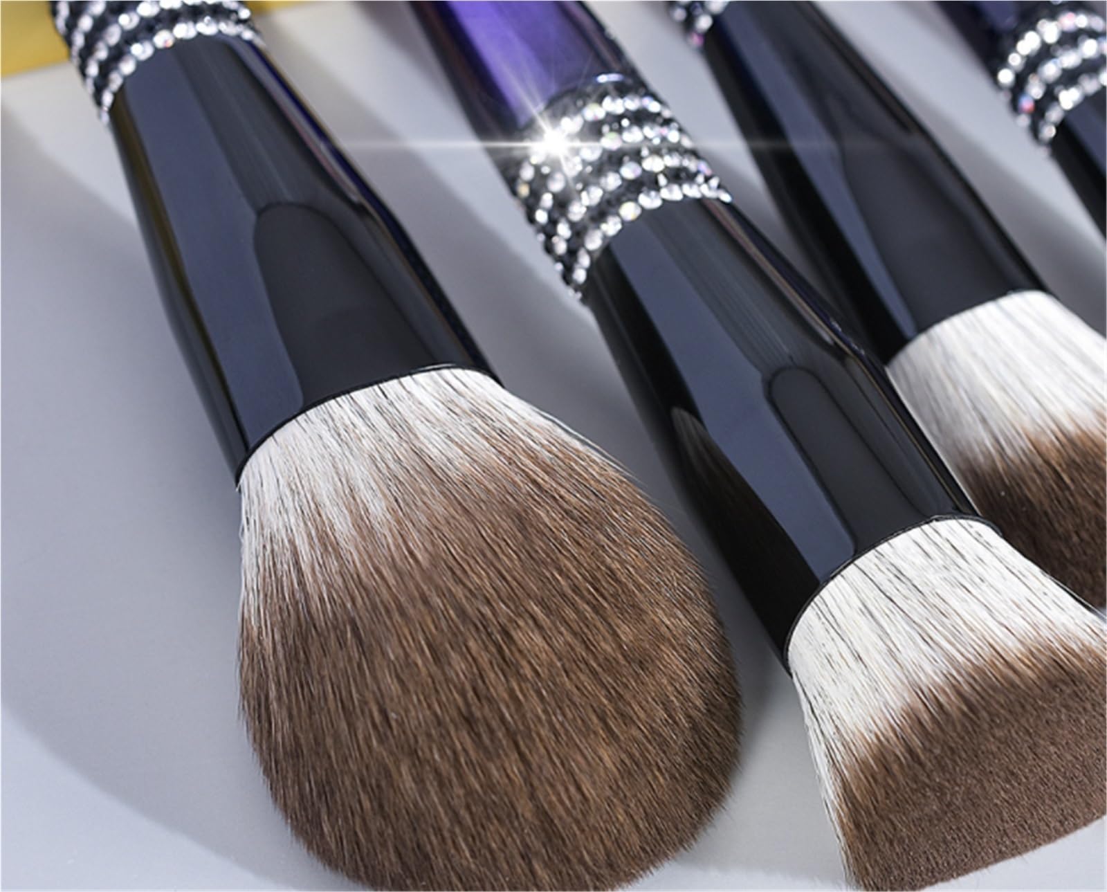 Set Pennelli Make Up Trucco Set Di Pennelli For Il Trucco Con Setole Morbide For Fondotinta, Fard, Sfumatura, Contorno Viaggio Professionali(Blue)