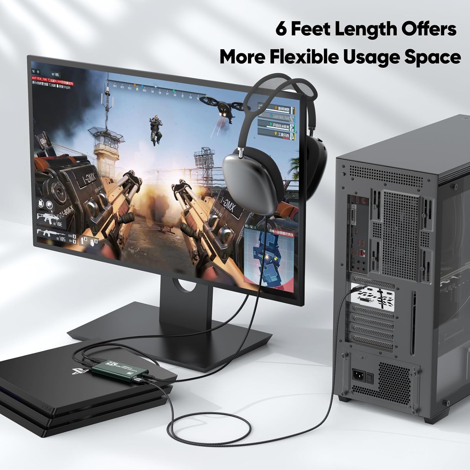 USB to USB Cable 6ft, [5Gbps Data Transfer & 15W Charging] USB A 3.0 Double Sided Male to Male Cord for Computer PC Laptop TV Hub DVD Player Flashlight 6 Feet 1 image 4 of 9 B0CWN4DCQT