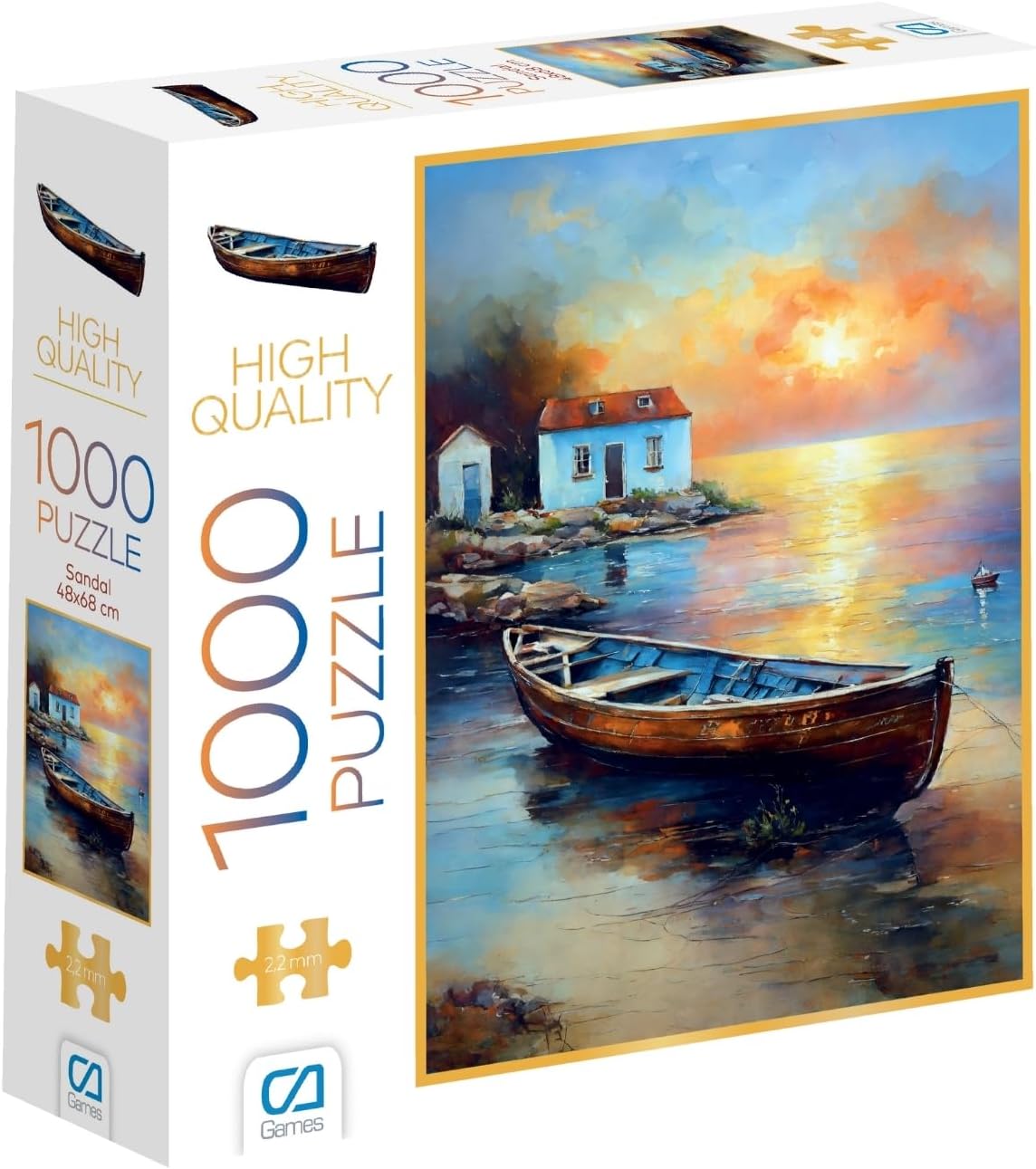 CA Games Sandal 1000 Parça 2,2mm Kalınlık 48x68cm Profesyonel Hobi Puzzle Yapboz Serisi
