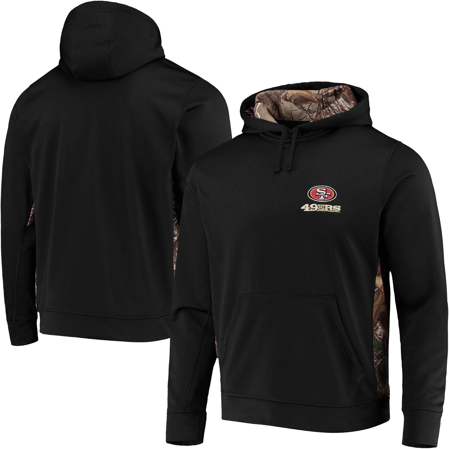 dunbrooke Men's Black/Realtree Camo Green Bay Packers Logo Ranger Pullover Hoodie