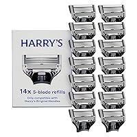 Vista 1 de Harry's Cuchillas de afeitar originales para hombre, 14 unidades, cartuchos de repuesto de hoja de afeitar de primera calidad, ingeniería alemana