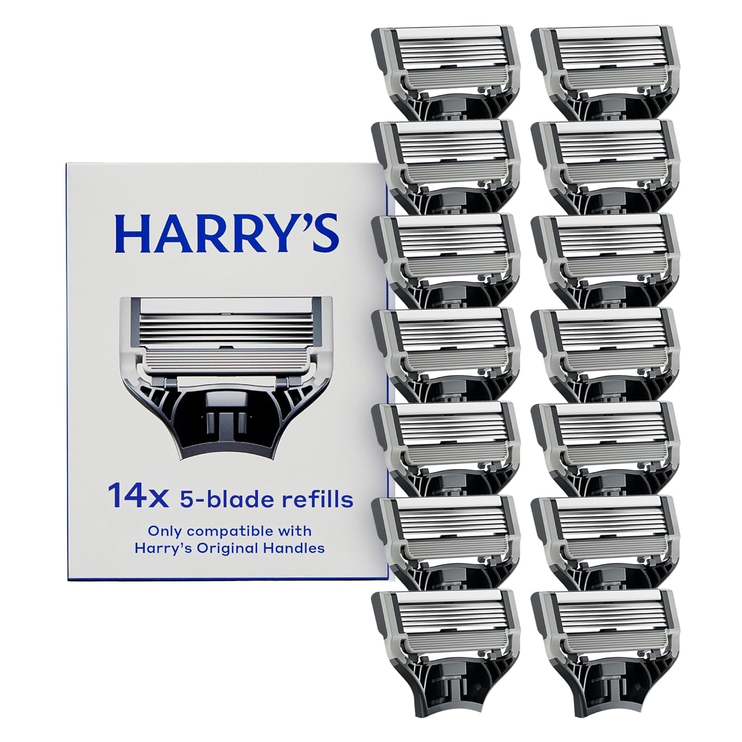 Harry's Razor Blades for Men - 14 Count - Premium Razor Blade Refill Cartridges