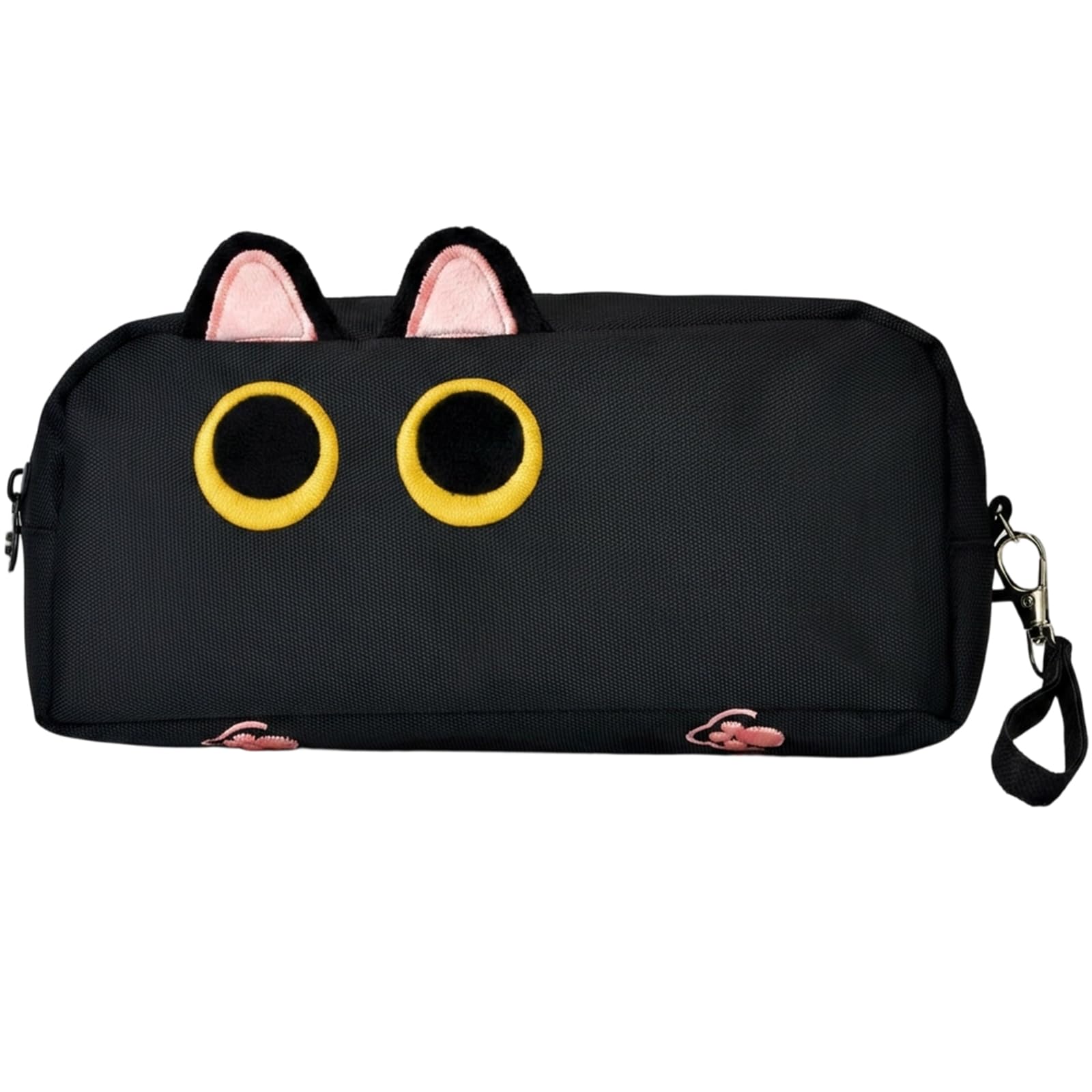 IAndhy 1 Cat Pencil Case, Kawaii Pencil Case for Students and Professionals, Plush Animal Pencil for Stationery Organisation, Cute Pencil Dimensions 22 cm by 9.5 cm by 6.5 cm