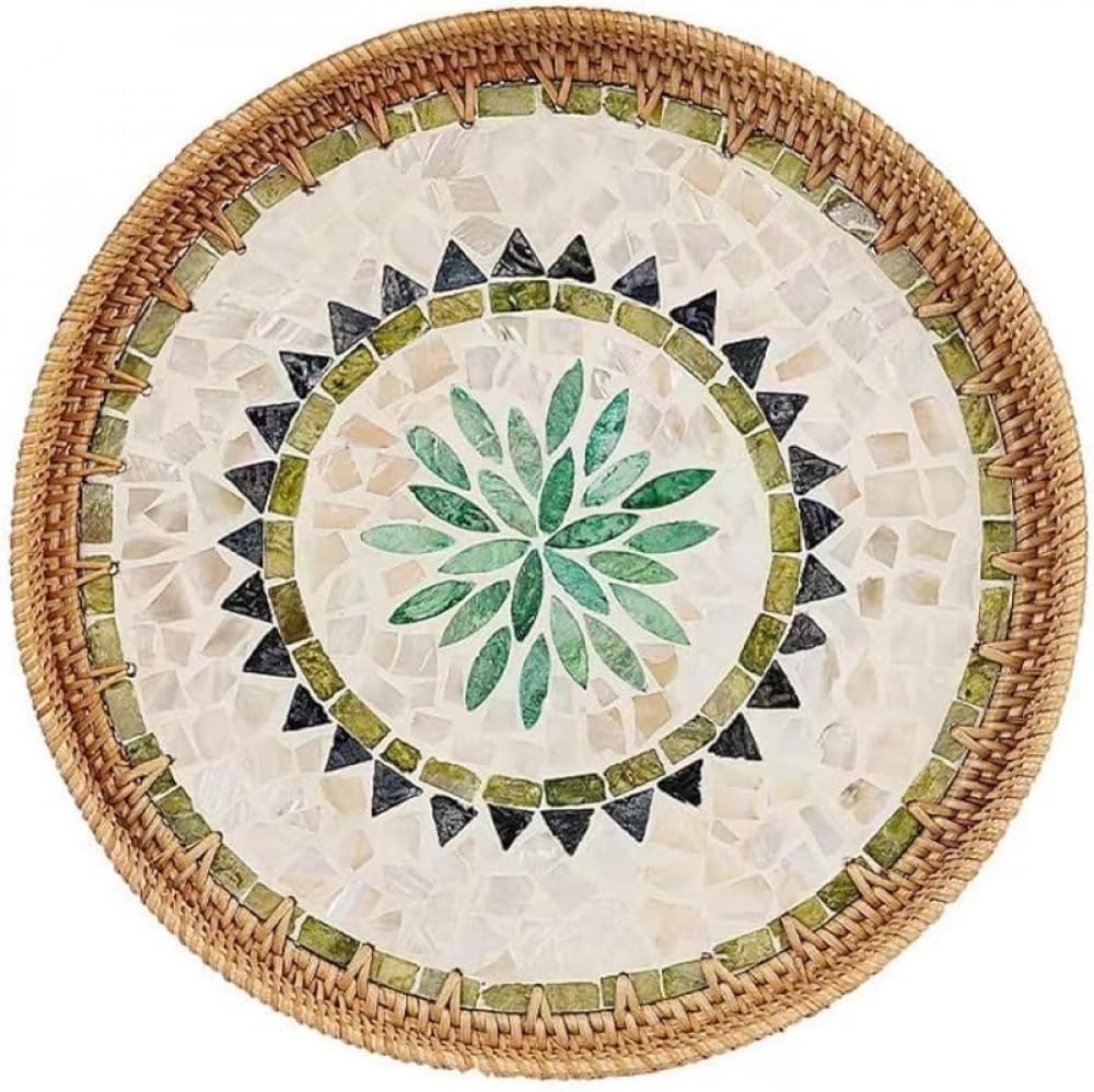 ベネチアンガラス ムラーノ エッチング ミラートレイ ムラーノガラス