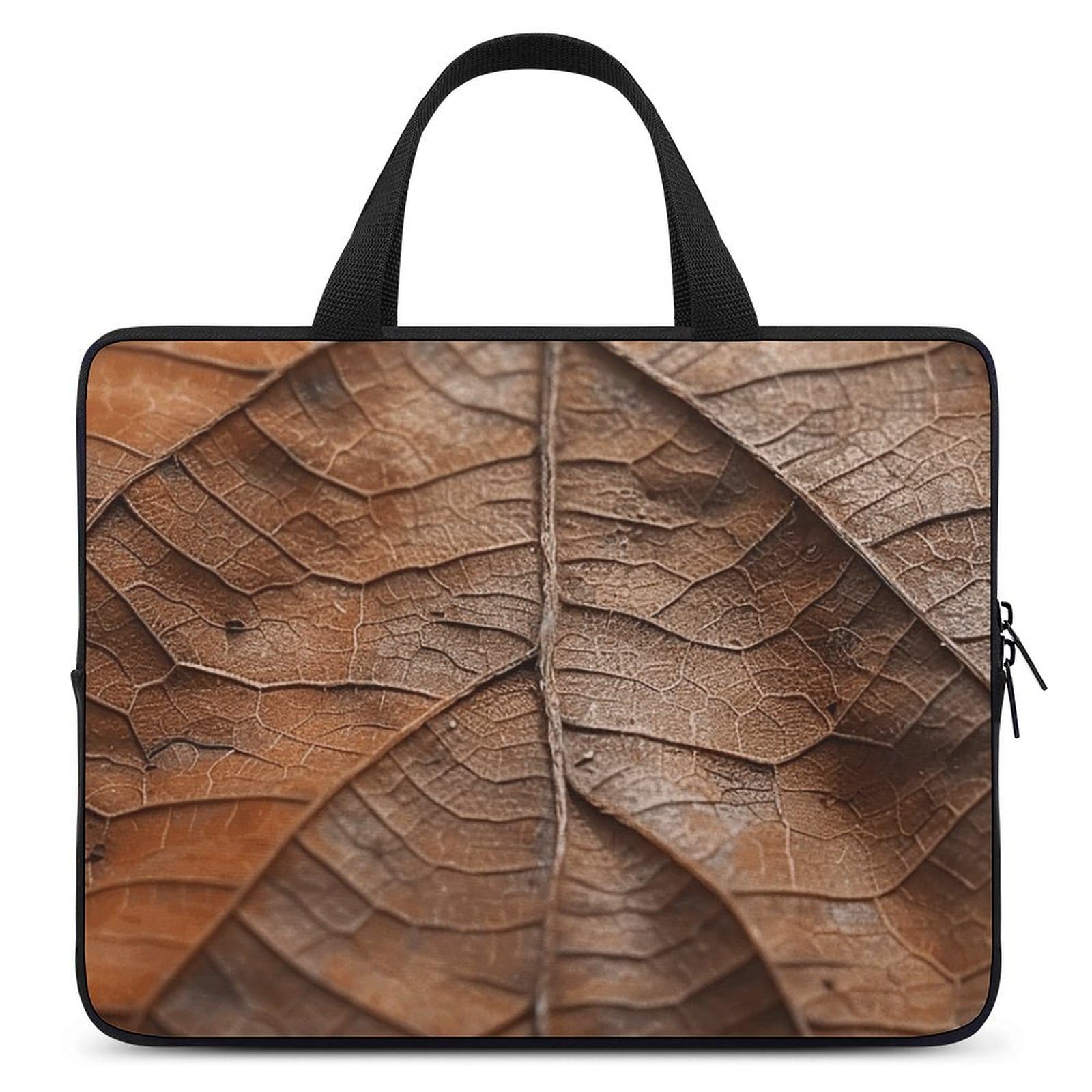 Sac bandoulière ordinateur portable 12" compact anti-choc marron
