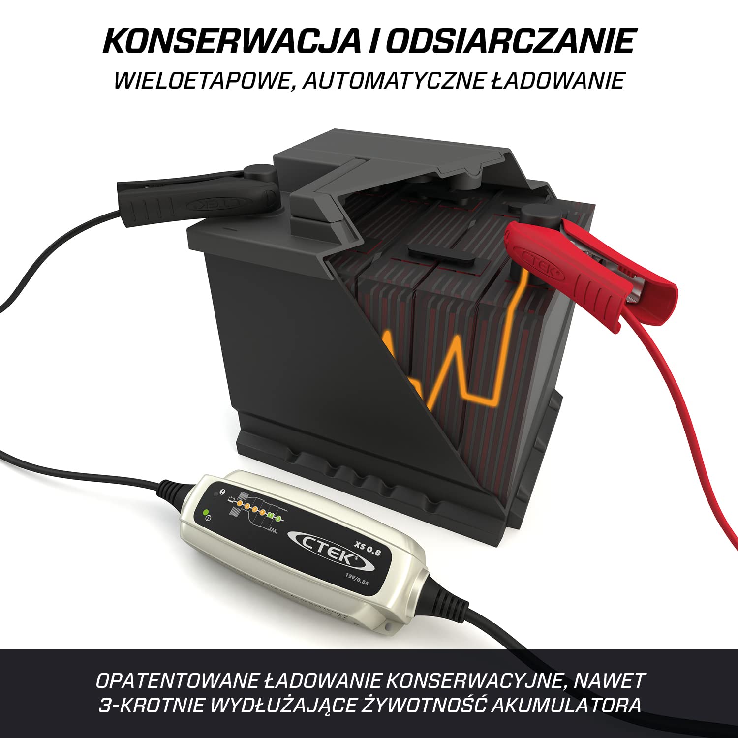 CTEK 56-707 Ładowarka do akumulatorów z adapterem