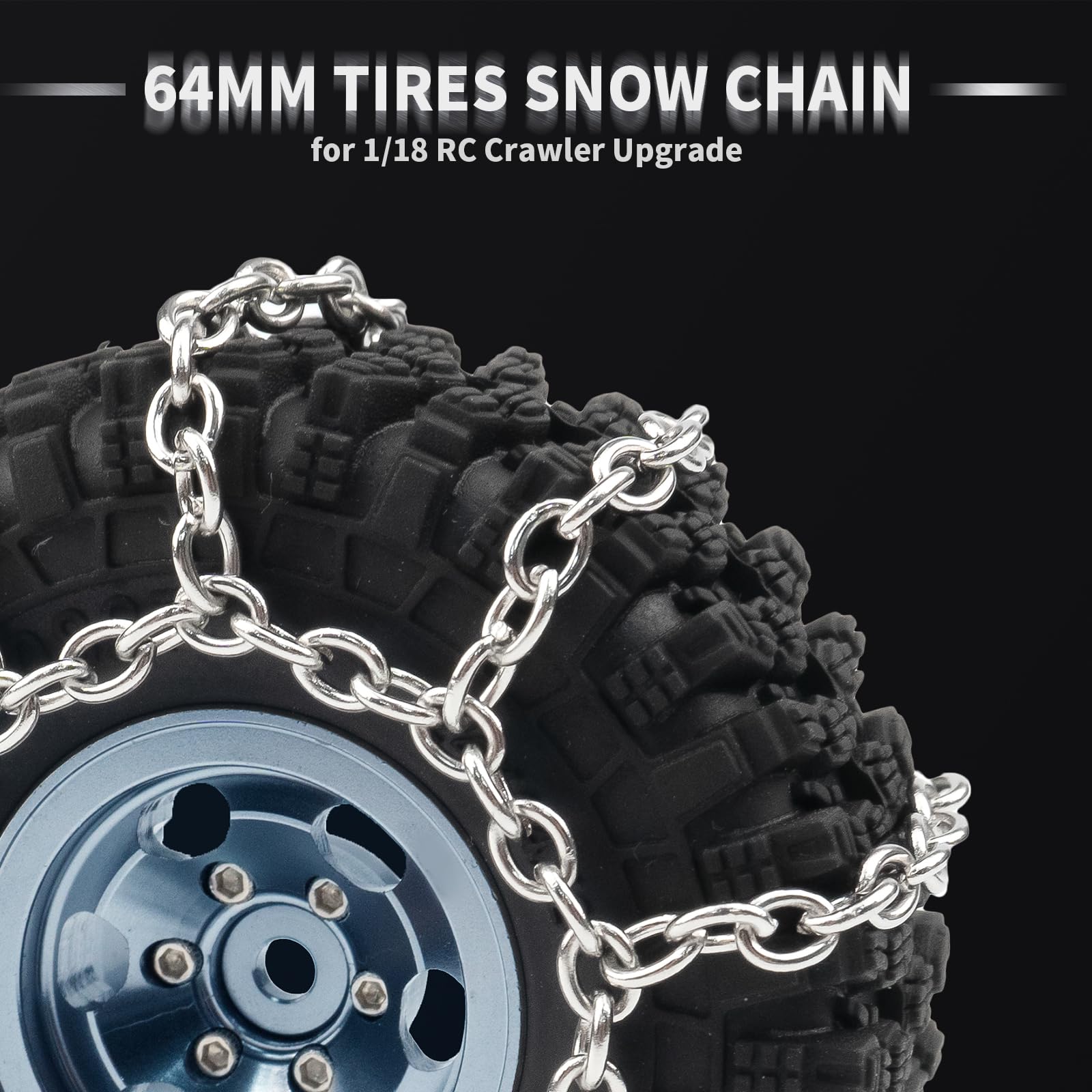 RCHUBAM 1/18 RC Snow Chains 1.0