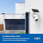 Tapo 4K Solar-Powered Outdoor Camera Wireless, 360° View, No Monthly Fee, Person/Vehicle Detection, 24/7 Time-Lapse Capture, Starlight Color Night Vision, SD/Cloud Storage, Works w/Alexa & Google Home