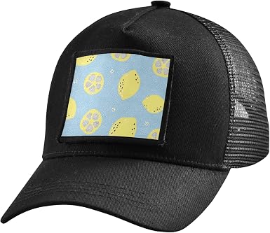 MCHIVER Lemon Trucker Hat Black Hats 