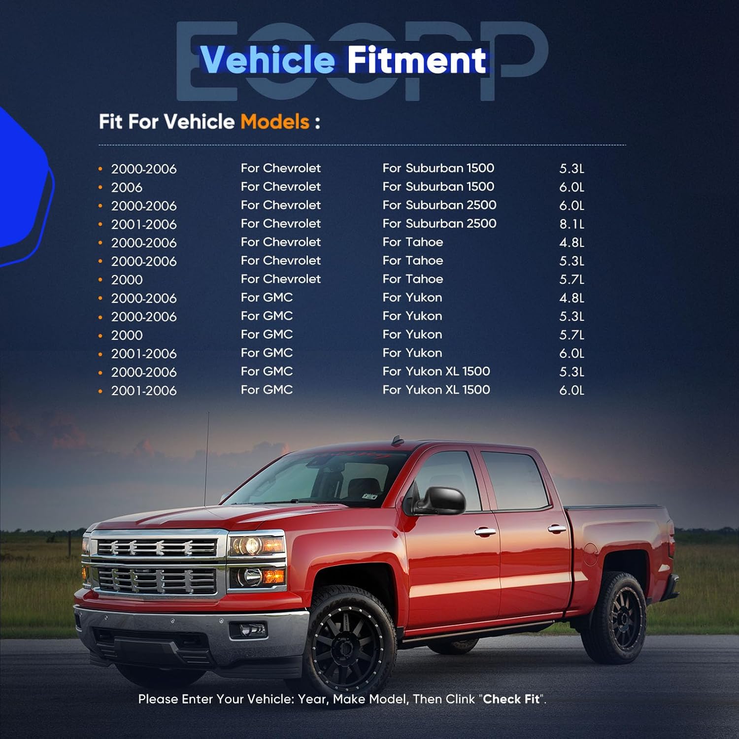 ECCPP Heated Driver Side Mirror for 2000-2002 for Chevy Avalanche Suburban Tahoe for GMC Yukon XL Power Heated Heating Manual Folding Left Driver Side Mirror GM1320249 128-02973L 15179836