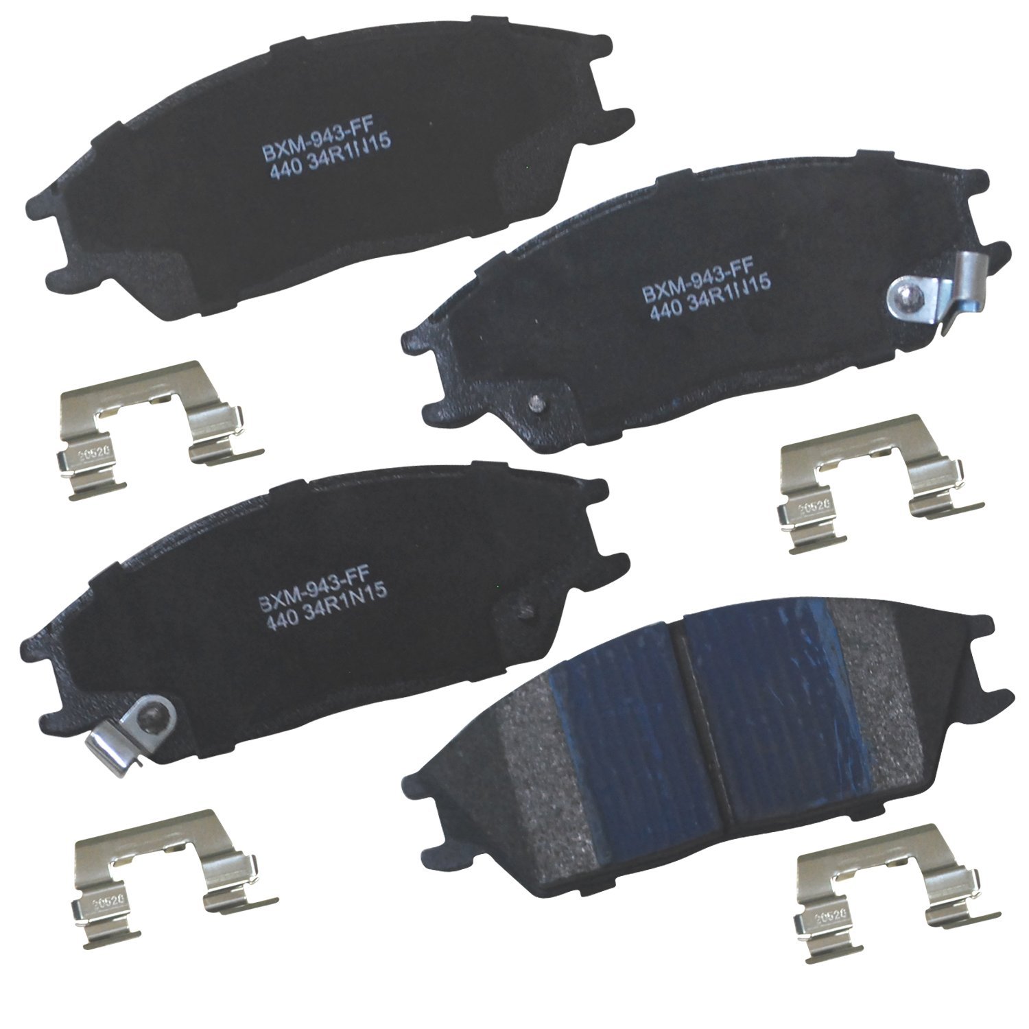 Bendix Premium SBM440 Semi-Metallic Front Brake Pads for Dodge Verna 2006-2004, Hyundai Accent 2005-1995, Excel 1994-1989, Scoupe 1991, Scoupe 1995-1993, Stellar 1987, Mitsubishi Precis 1994-1990