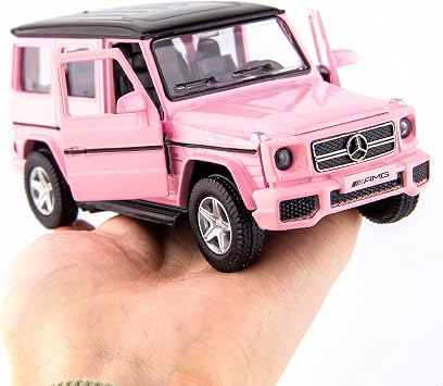 TGRCM-CZ 1/36 Scale Benz G63 Casting Car Model, Zinc Alloy Toy Car for Kids, Pull Back Vehicles Toy Car for Toddlers Kids Boys Girls Gift (Pink)