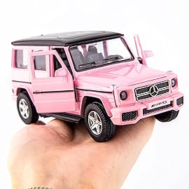 TGRCM-CZ 1/36 Scale G63 Casting Car Model, Zinc Alloy G Wagon Toy Car for Kids, Pull Back Vehicles Toy Car for Toddlers Kids Boys Girls Gift (Black)