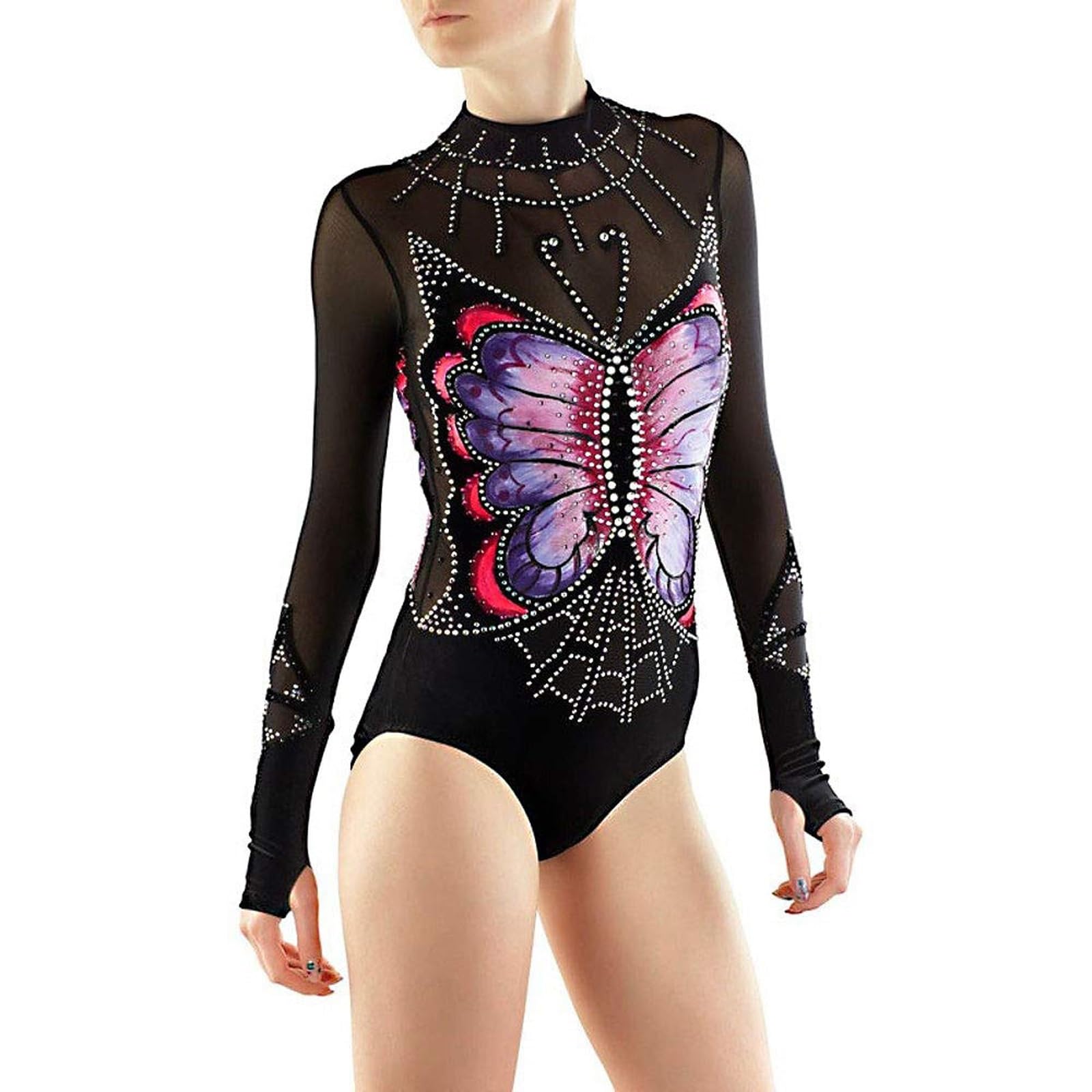 Body Classico For Ginnastica Ritmica A Maniche Lunghe Ragazza Donna Bambino Elegante Abbigliamento Sportivo Traspirante Fatto A Mano