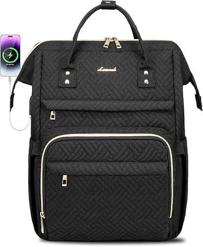 Mochila de mujer para computadora portátil, bolso para laptop de trabajo, mochila elegante para docente, bolso para computadora de negocios, mochila