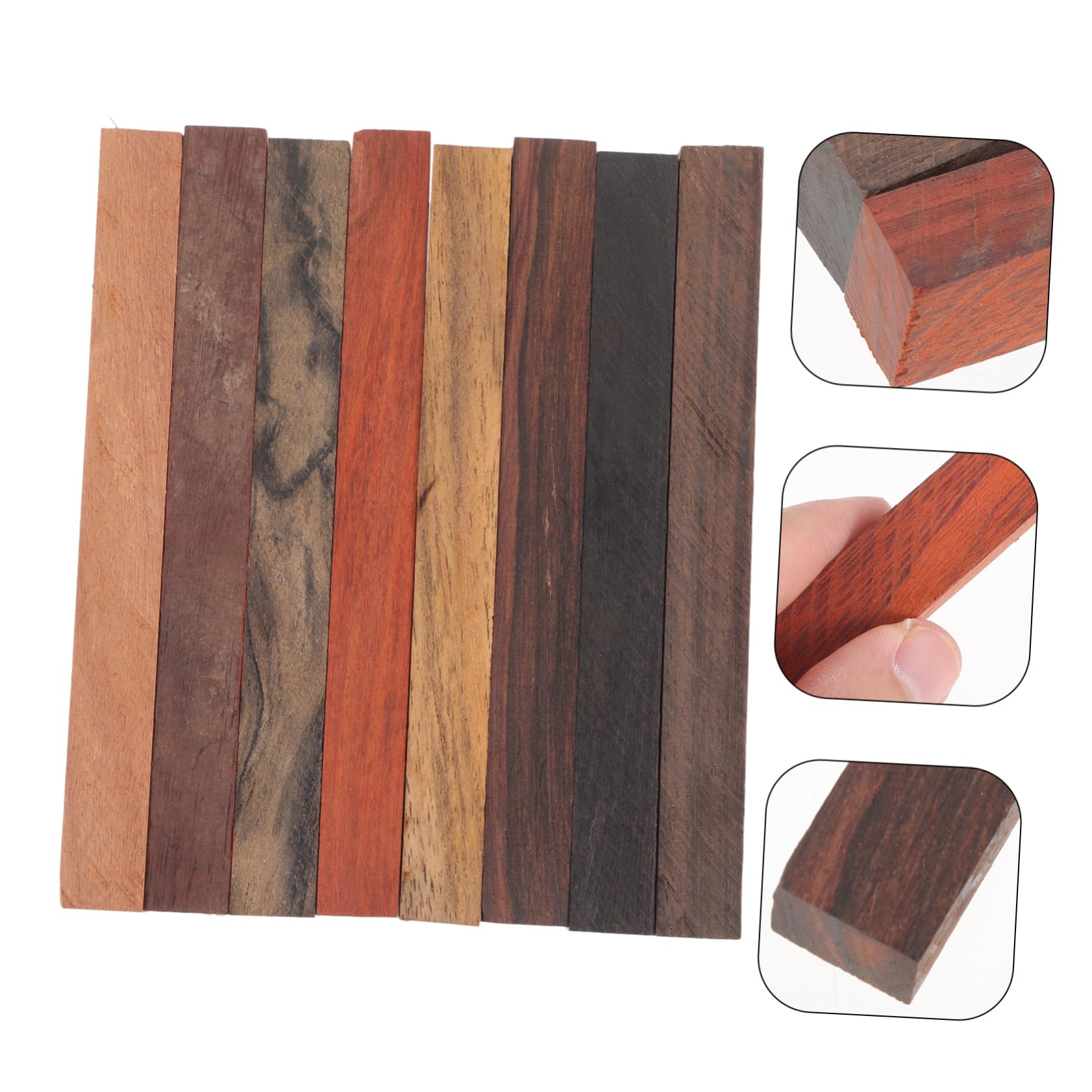 40piezas Madera Para Torneado De Bolígrafos Kits De Diy Para Artesanías Material Natural Para Proyectos De Escritura