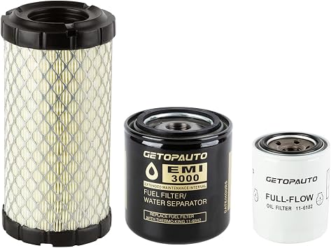 GETOPAUTO 11-6182 11-9059 11-9342 مجموعة صيانة فلتر هواء وقود الوقود متوافقة مع Thermo King Tripac APU أو Evolution