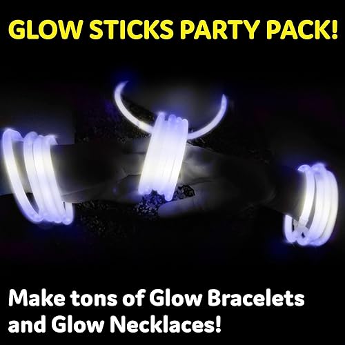 Miniatura 9 de Pegatinas surtidas brillantes 100unidades en 5tonos vibrantes rosa verde azul amarillo naranja 8pulgadas duran de 8 a 10horas Pulseras seguras no